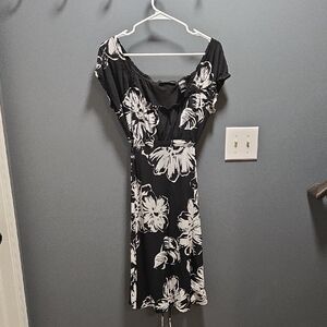 Axcess Black And White Floral Dress